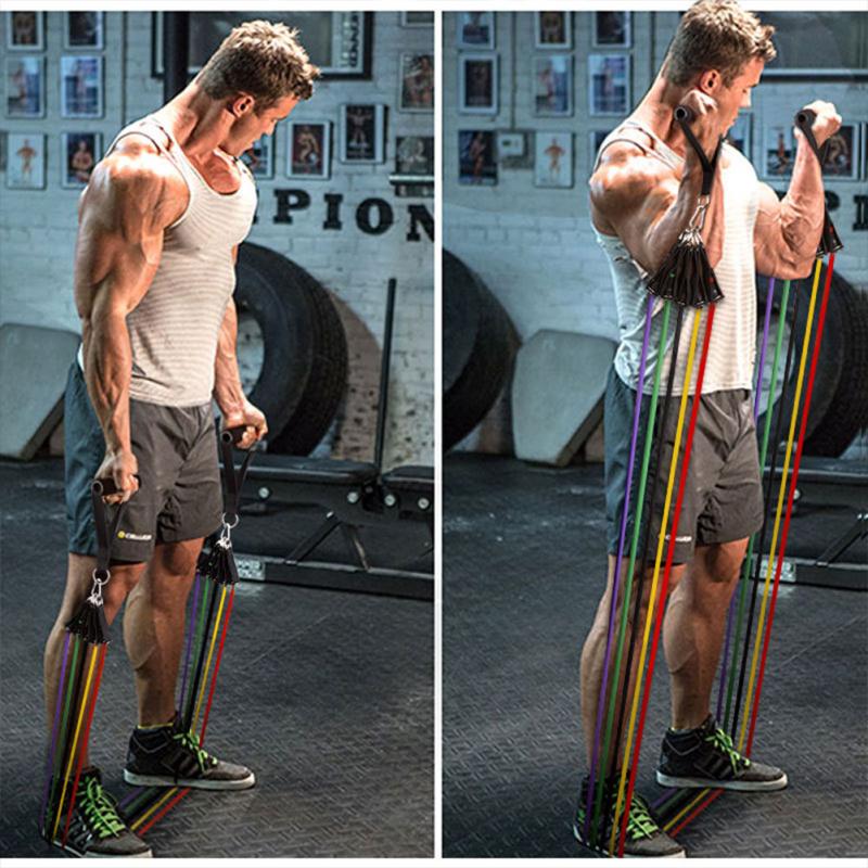 11 Piece Workout Band Set