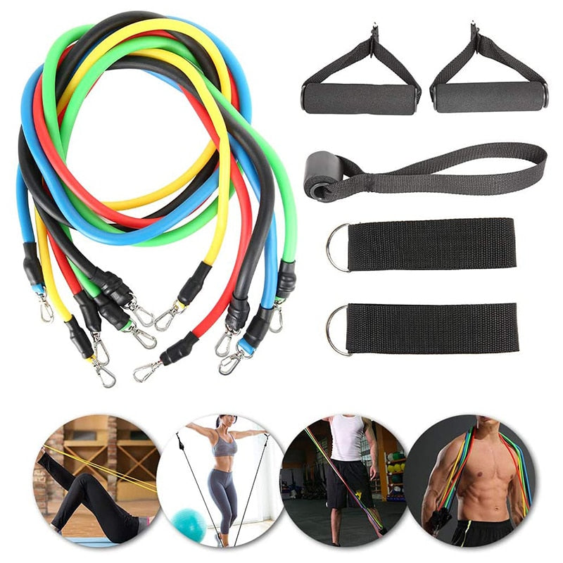 11 Piece Workout Band Set